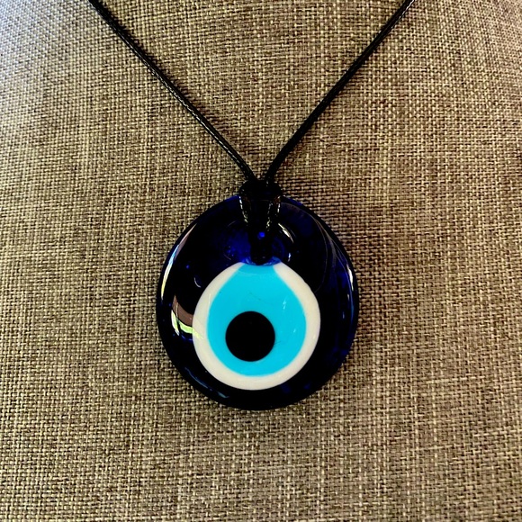 NEW…Necklace 🧿 Evil Eye Hand-Blown Glass Necklace Choker Boho - Picture 7 of 10